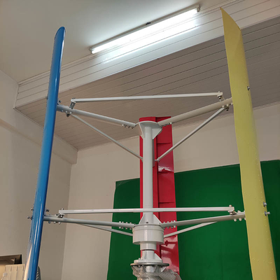 5KW μικρό σχέδιο λεπίδων VAWT κραμάτων αργιλίου ανεμοστροβίλων Χ κάθετο για το υβριδικό σύστημα