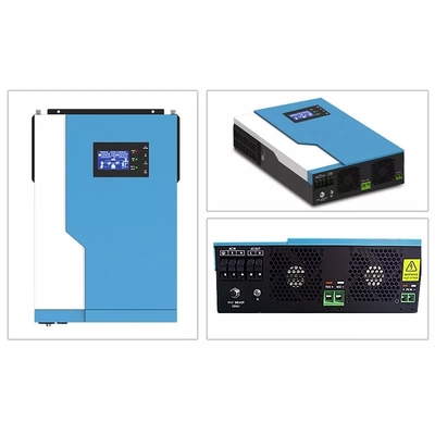 MPPT 100 Amp υβριδικός ηλιακός αναστροφέας 5.5KW 24V 48V επάνω από τον υβριδικό αναστροφέα πλέγματος