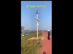 Q Type Wind Turbine Green 24V 48V 800W Vertical Wind Turbine Generator IP54